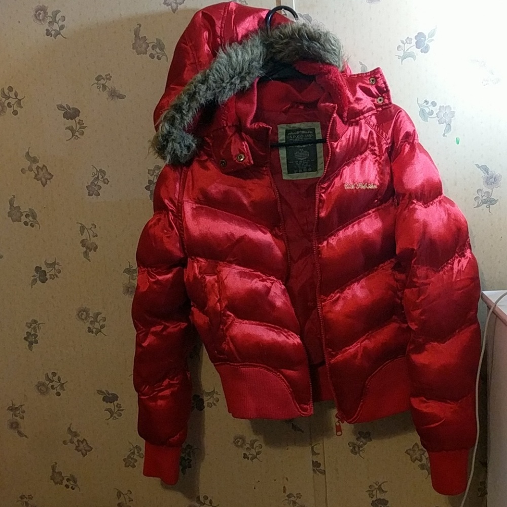 Red us polo jacket